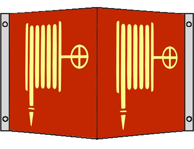 Brandschutzzeichen 3-D Symbol Löschposten