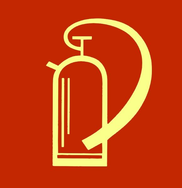 Brandschutzzeichen Symbol Feuerlöscher